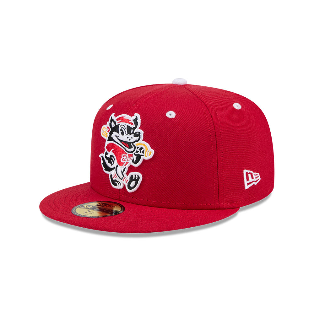 Erie SeaWolves NEC Fauxback Red On Field 59FIFTY – Erie SeaWolves