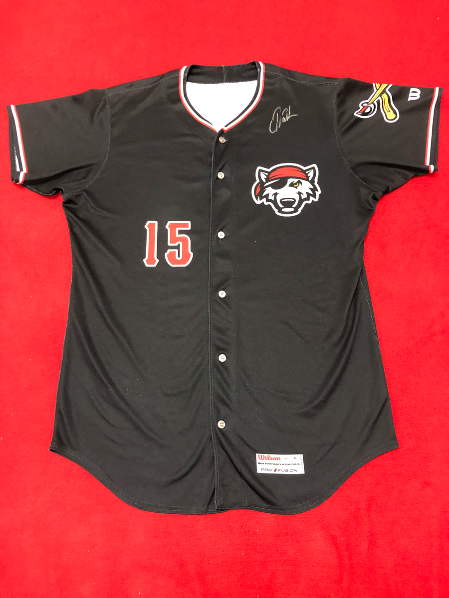 Daz Cameron Game-Used, Autographed Black Jersey #15 – Erie
