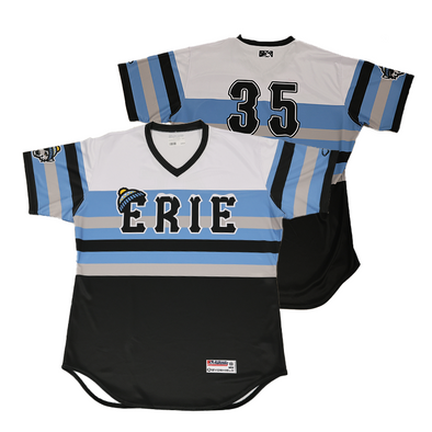Erie SeaWolves Game-Issued SnowWolves Jersey - #35
