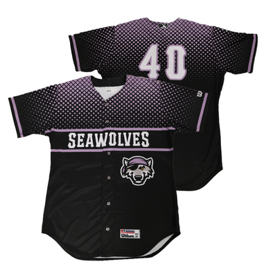 Erie SeaWolves Game-Issued Strike Out Cancer Jersey - #40