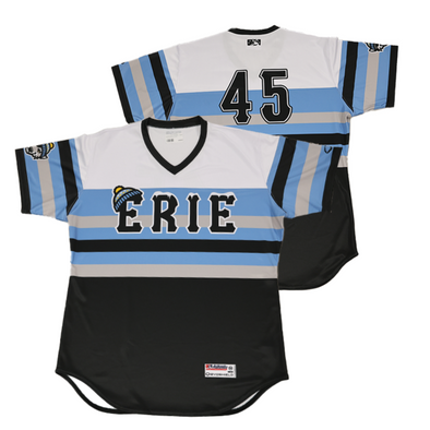 Erie SeaWolves Game-Issued SnowWolves Jersey - #45