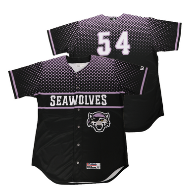 Erie SeaWolves Game-Issued Strike Out Cancer Jersey - #54