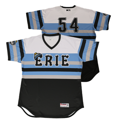 Erie SeaWolves Game-Issued SnowWolves Jersey - #54