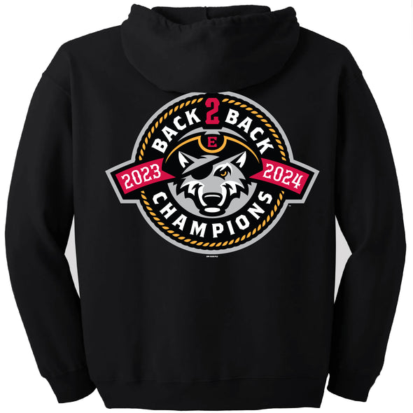 Erie SeaWolves BR Back 2 Back Full Zip Hooded Sweatshirt