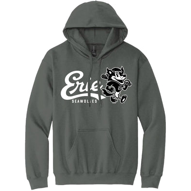 Erie SeaWolves BR Fauxback B&W Hood