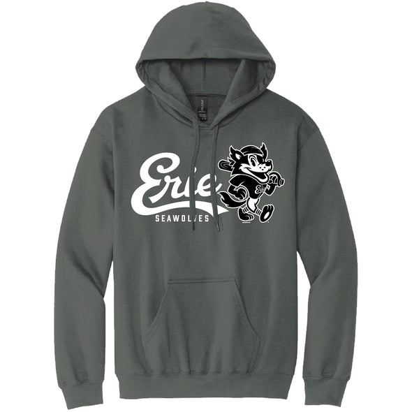 Erie SeaWolves BR Fauxback B&W Hood