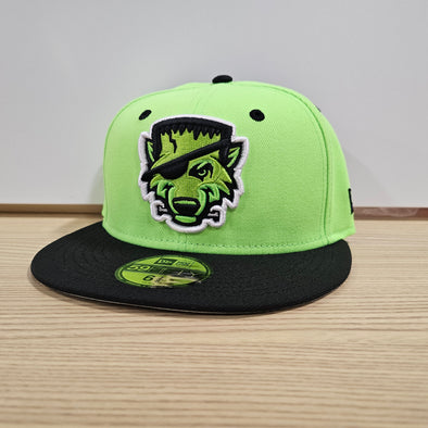 Erie SeaWolves NEC Frankenwolf Green Alt 59FIFTY On-Field Cap