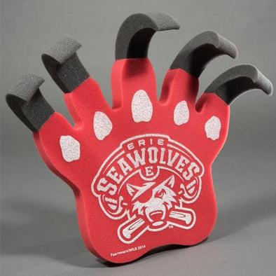Erie SeaWolves Foam Claw - Red