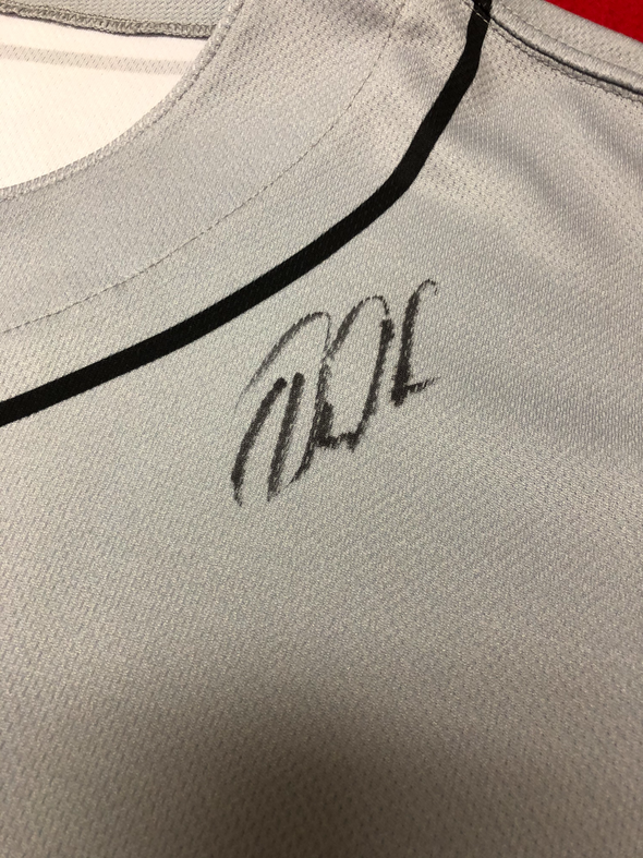 Daz Cameron Game-Used, Autographed Grey Jersey #15