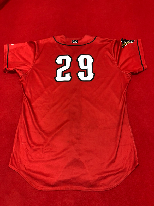 Alex Faedo Red Game-Used, Autographed Jersey #29